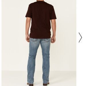 MOONSHINE SPIRIT HANG FIRE LIGHT WASH SLIM BOOTCUT JEANS $69